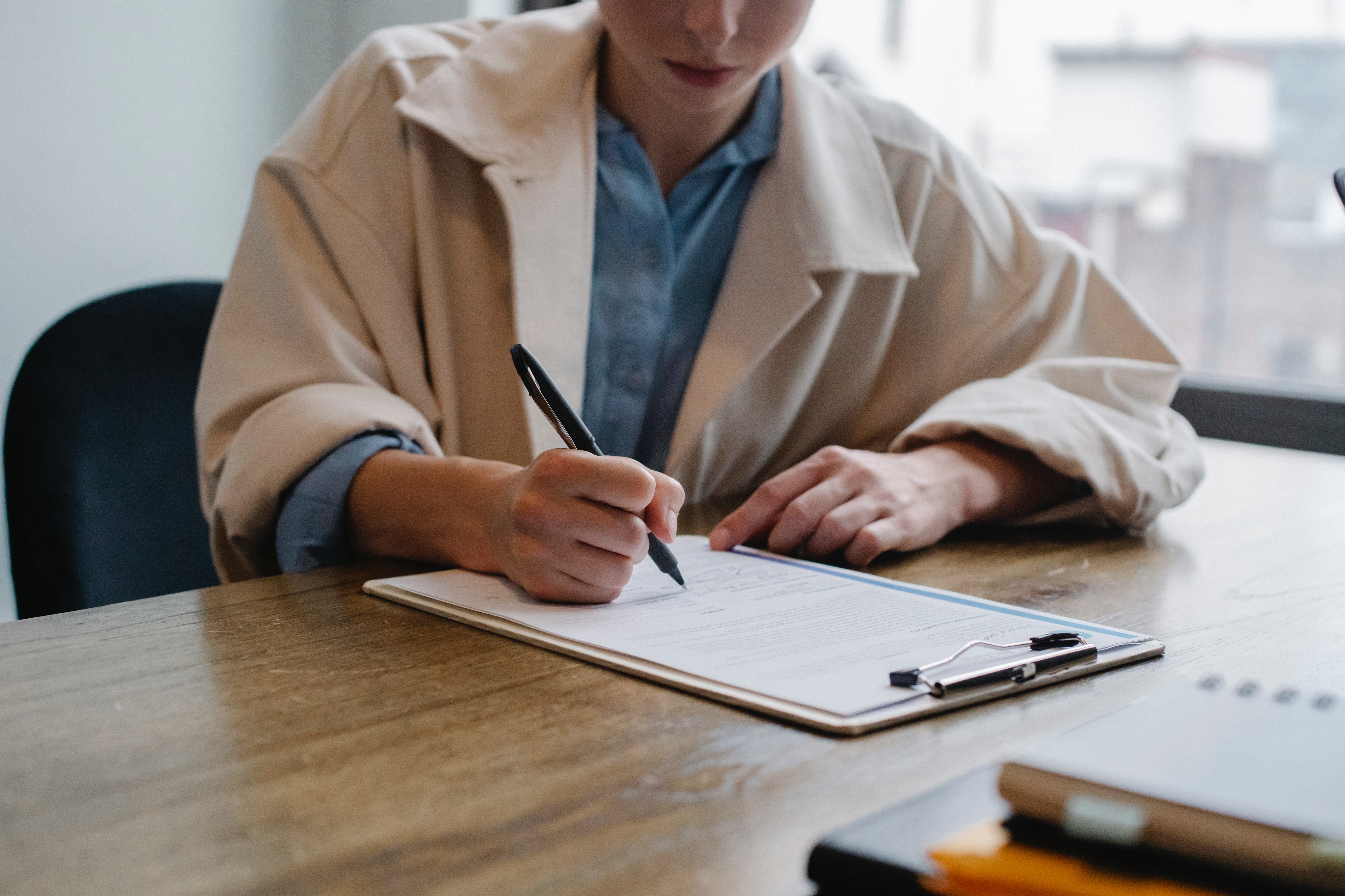 Recruiter reading a resume
